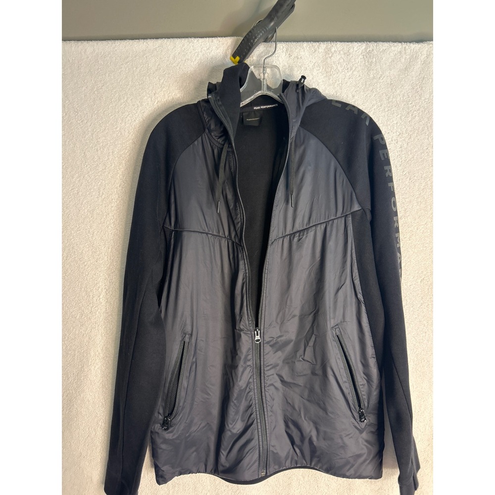 Peak Performance Tech ST J Hybrid Jacket Mens Black Full Zip Hoodie G60122075